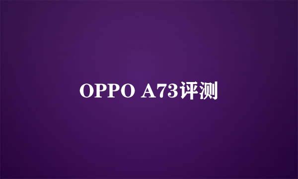 OPPO A73评测