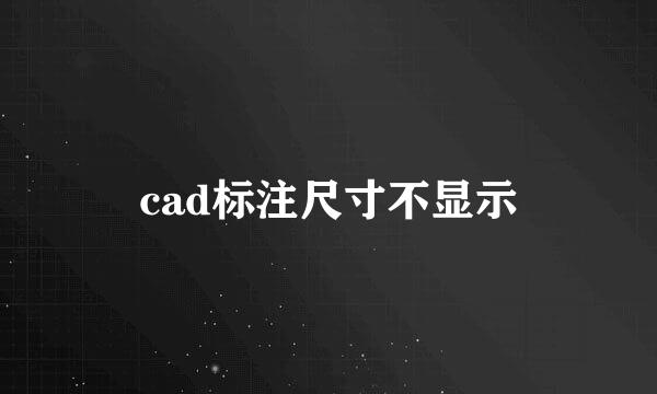 cad标注尺寸不显示