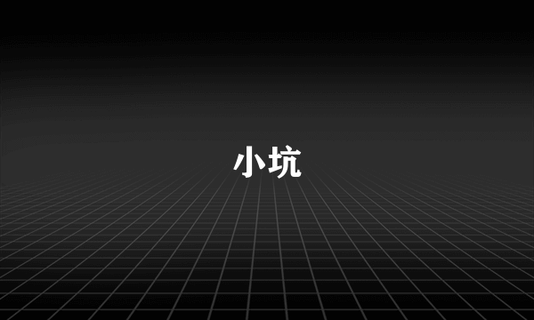 小坑