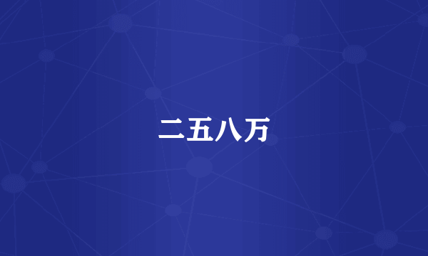 二五八万